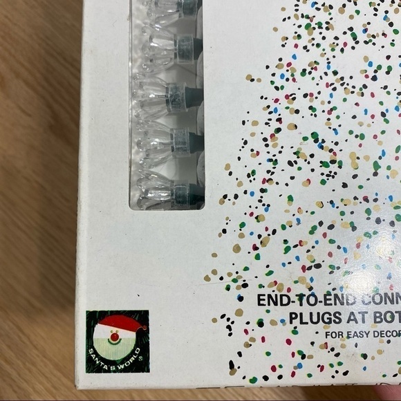 Vintage Petal Flower Reflector Christmas Lights NEW Deadstock Santa’s World - Picture 3 of 7